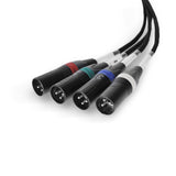Palmer AoC Loom XLRm - Audio over Cat-kabel fra etherCON til 4 x XLR han