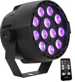 LED Spot Multicolor m. fjernbetjening (12x3W) 4 Stk. Bundle