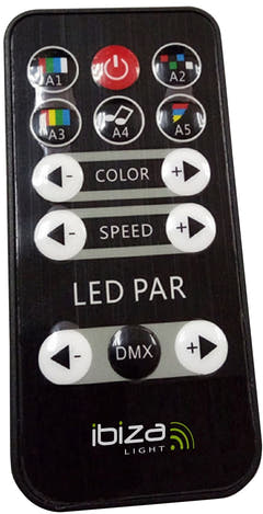 LED Spot Multicolor m. fjernbetjening (12x3W) 4 Stk. Bundle