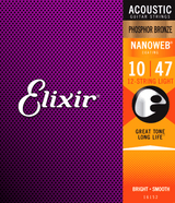 Elixir Nanoweb Phosphor Bronze Guitarstrenge (12-String, 10-47)