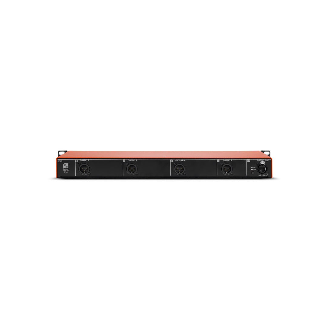 Palmer DELTA 4PL - 4-kanals passiv linjesplitter med lyd via Cat-kabel