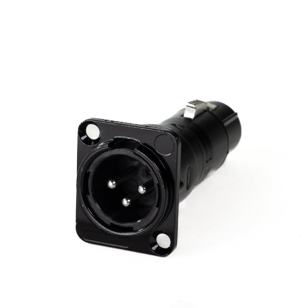 Perfex XLR Hun til XLR Han Chassis Stik (Sort)