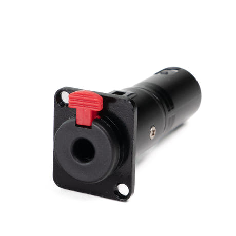 Perfex Jack til XLR Han Chassis Stik (Sort)