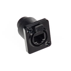 Perfex RJ45 Chassis Stik (Sort)