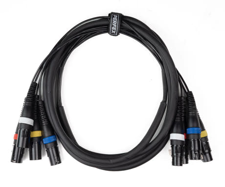 Par-4 multicore XLR han til XLR hun (3m)