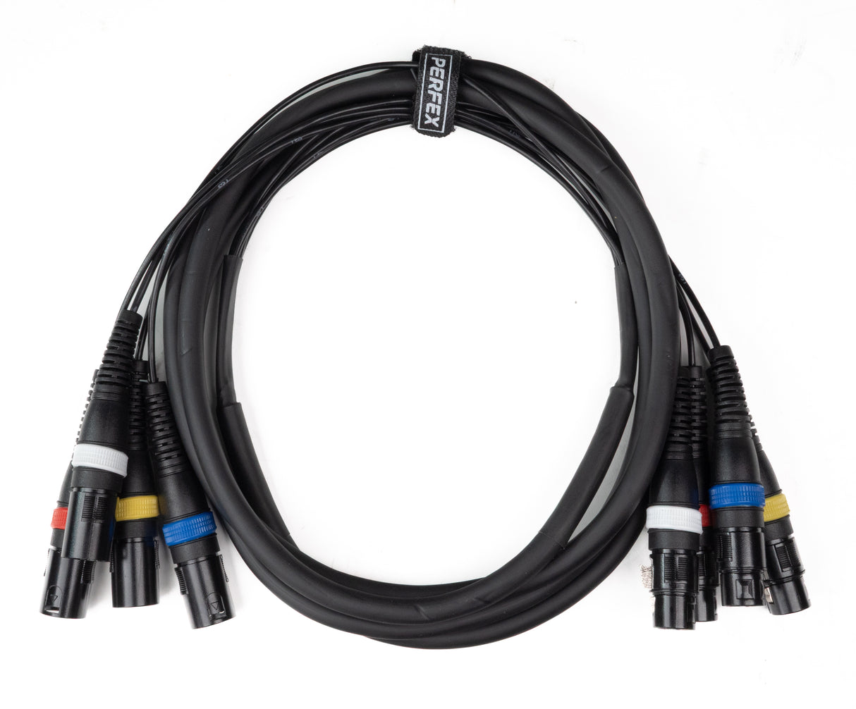 Par-4 multicore XLR han til XLR hun (3m)