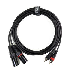 Perfex XLR Han til Phono RCA Kabel (3m)