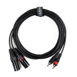 Perfex XLR Han til Phono RCA Kabel (3m)