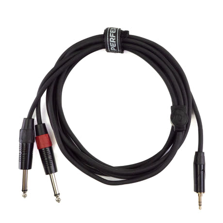 Perfex 2x Jack til 3,5mm Minijack Kabel (3m)
