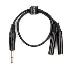 Perfex 6,3mm Hovedtelefon Splitter Kabel (0,5m)