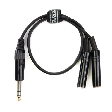 Perfex 6,3mm Hovedtelefon Splitter Kabel (0,5m)