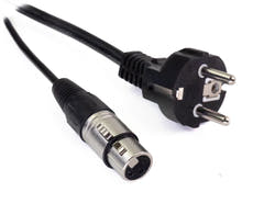 Perfex XLR & IEC Strøm Kabel (Lyd, 10m)