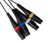 Par-4 multicore XLR han til XLR hun (3m)