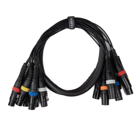 Par-8 multicore XLR han to XLR hun (1,5m)