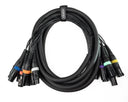 Par-8 multicore XLR han to XLR hun (5m)