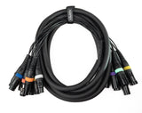 Par-8 multicore XLR han to XLR hun (5m)
