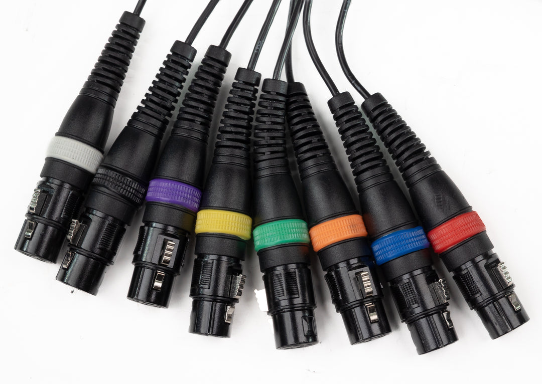 Par-8 multicore XLR han to XLR hun (10m)