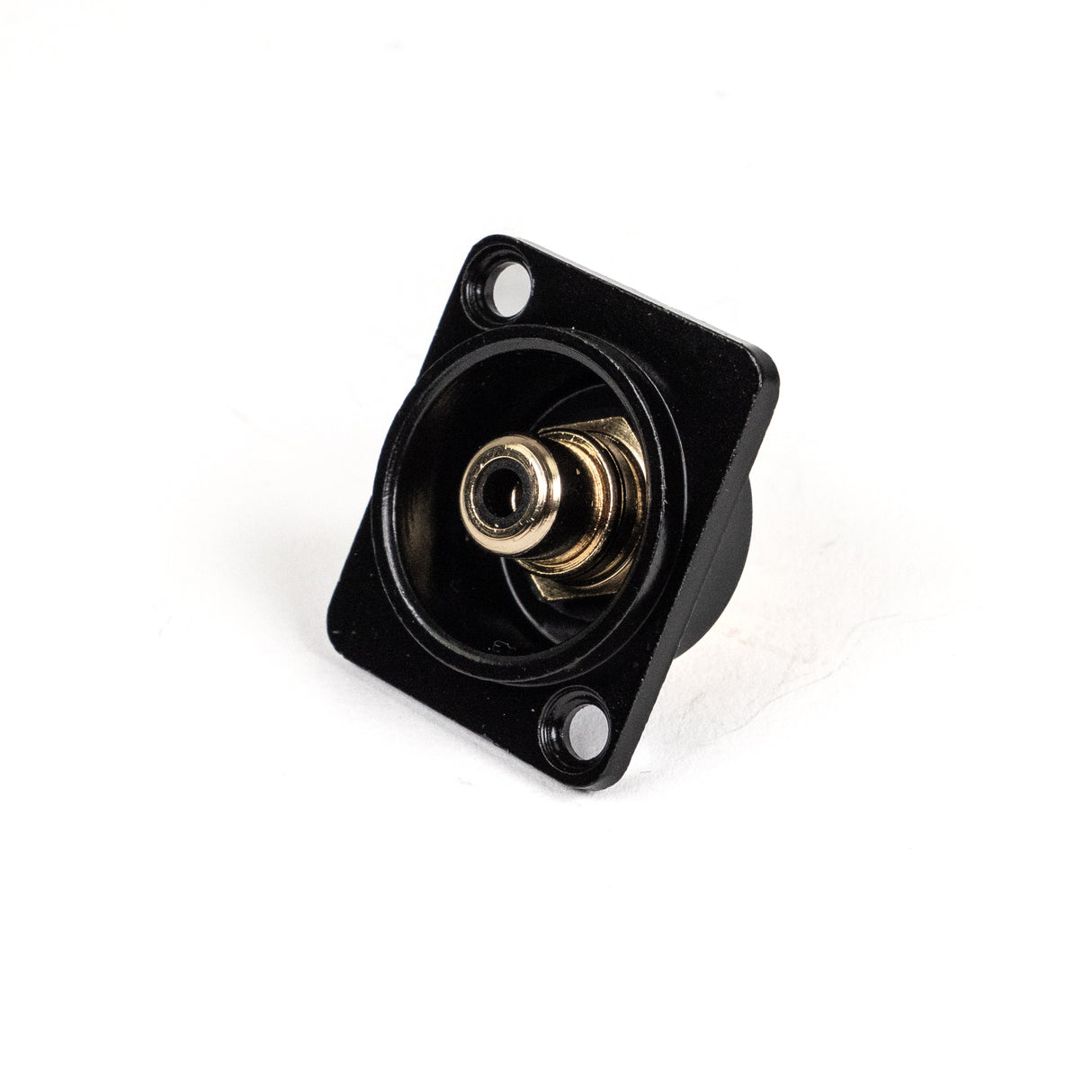 Perfex RCA Phono Hun Chassis Stik (Sort)