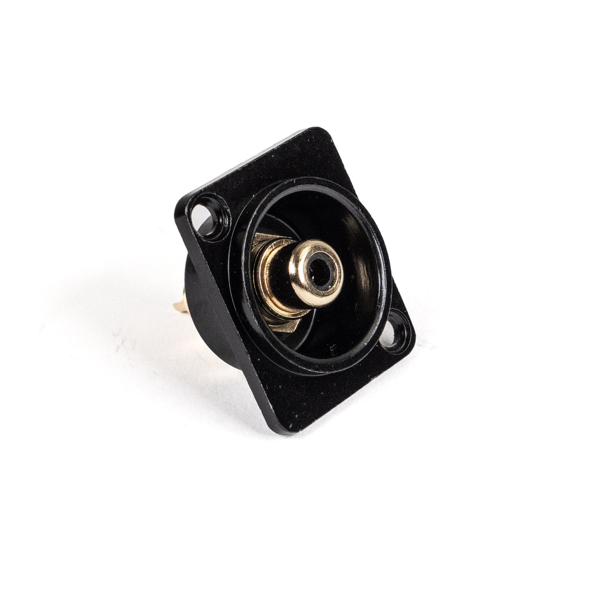 Perfex RCA Phono Hun Chassis Stik (Sort)