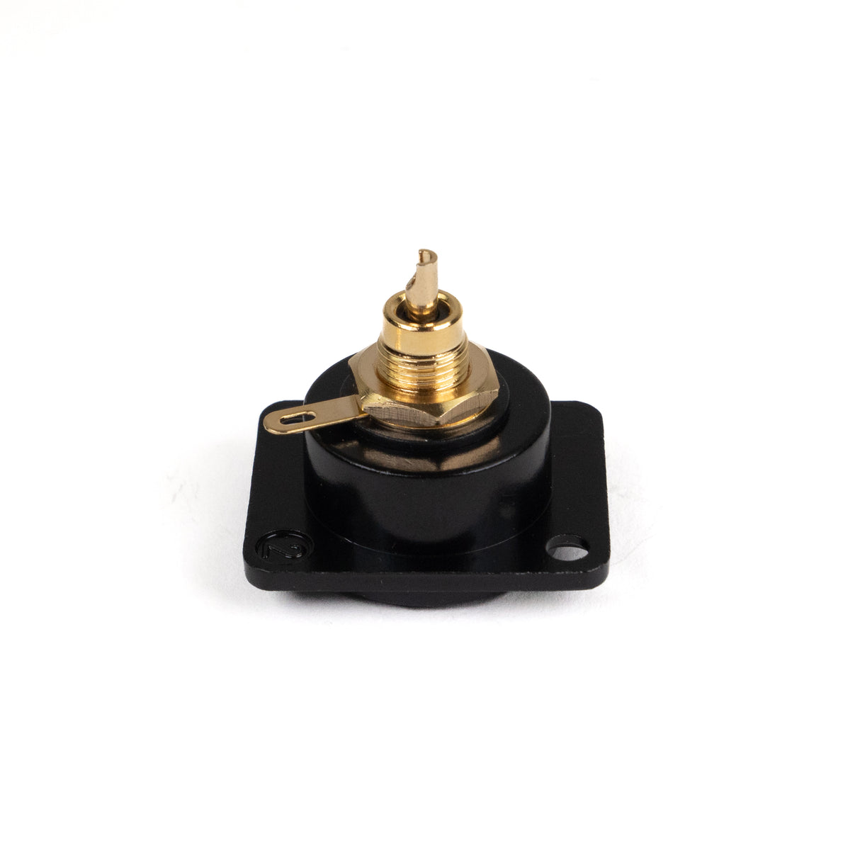 Perfex RCA Phono Hun Chassis Stik (Sort)