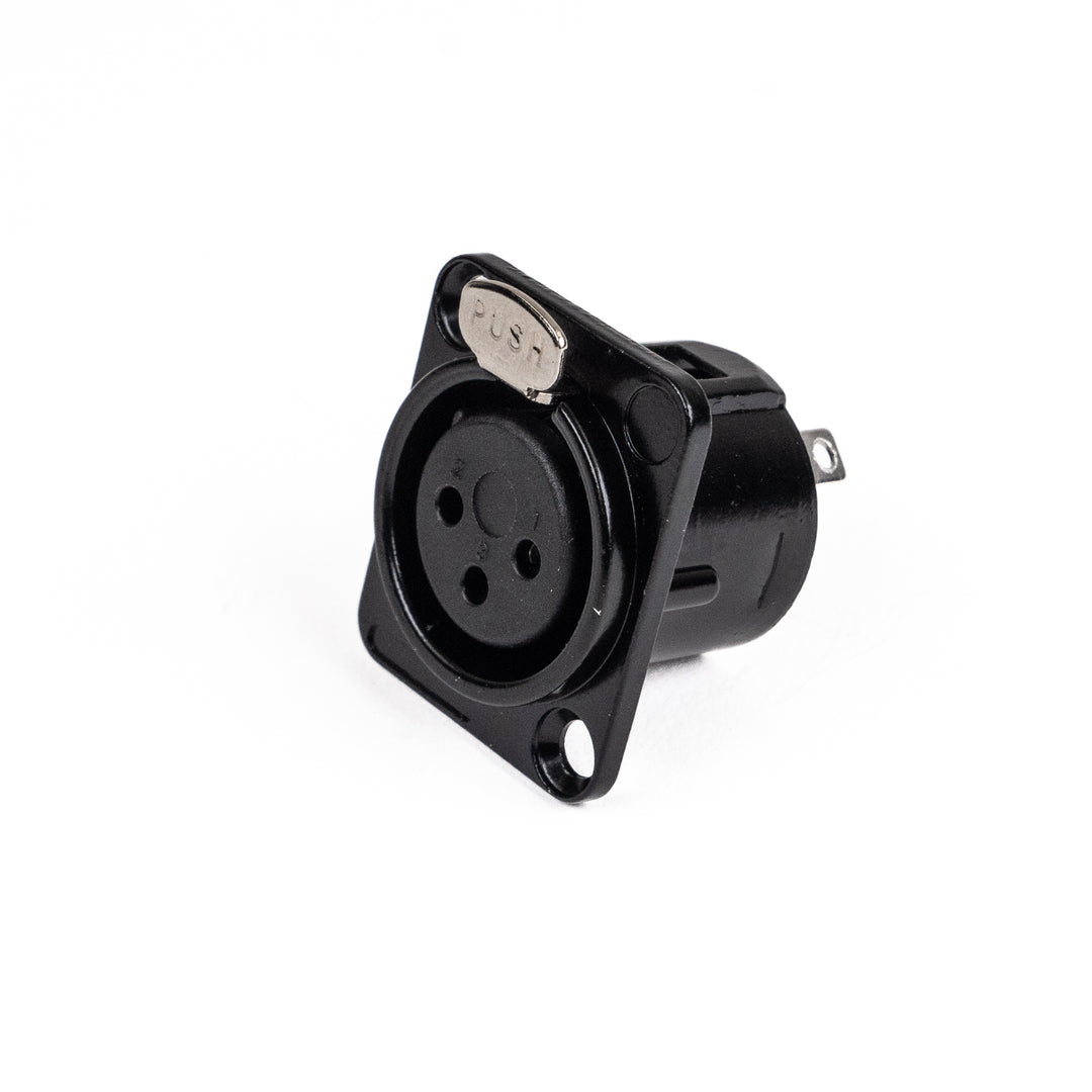 Perfex XLR Hun Chassis Stik (Sort)