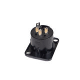 Perfex XLR Hun Chassis Stik (Sort)