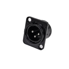 Perfex XLR Han Chassis Stik (Sort)