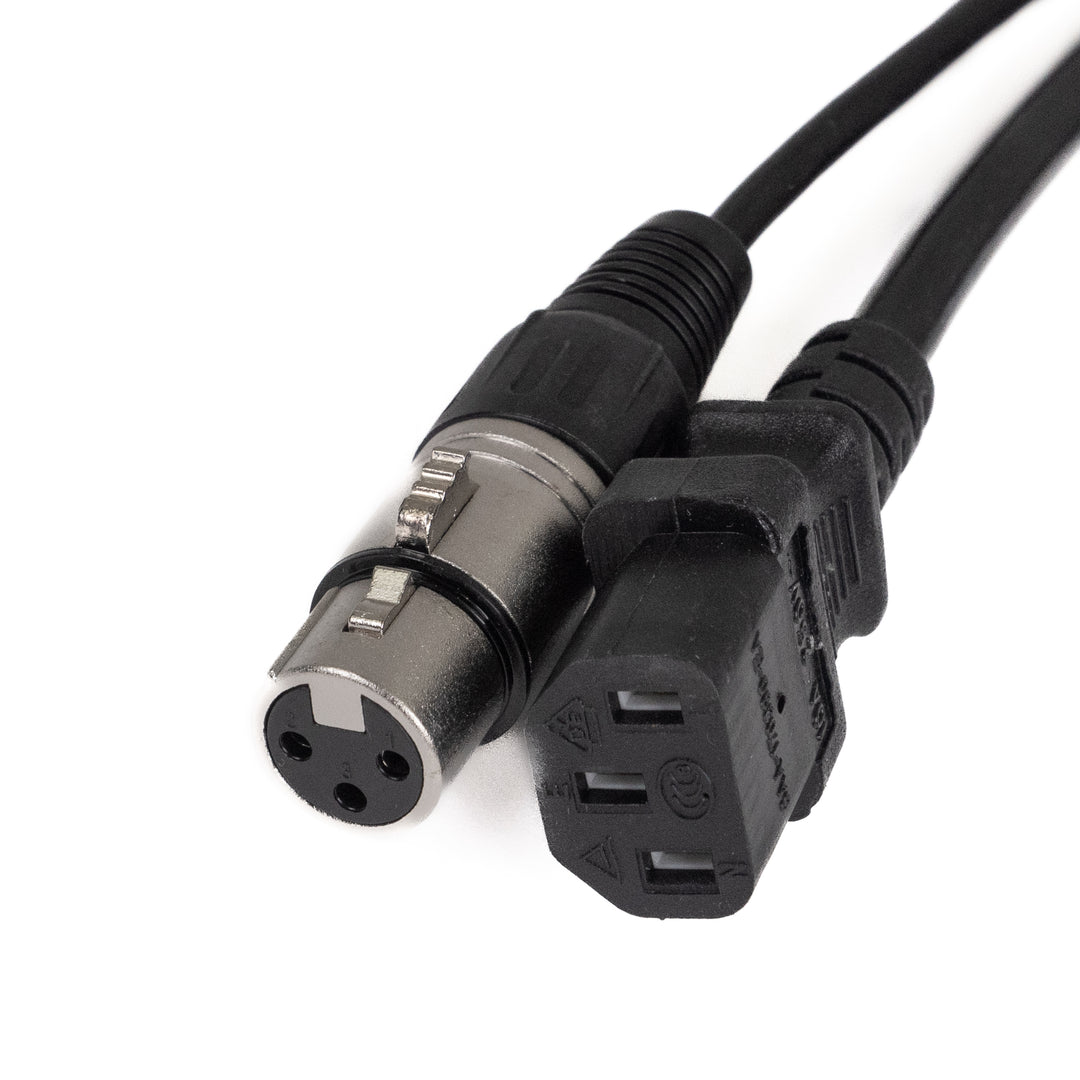 Perfex IEC & XLR Multikabel (DMX, 3m)