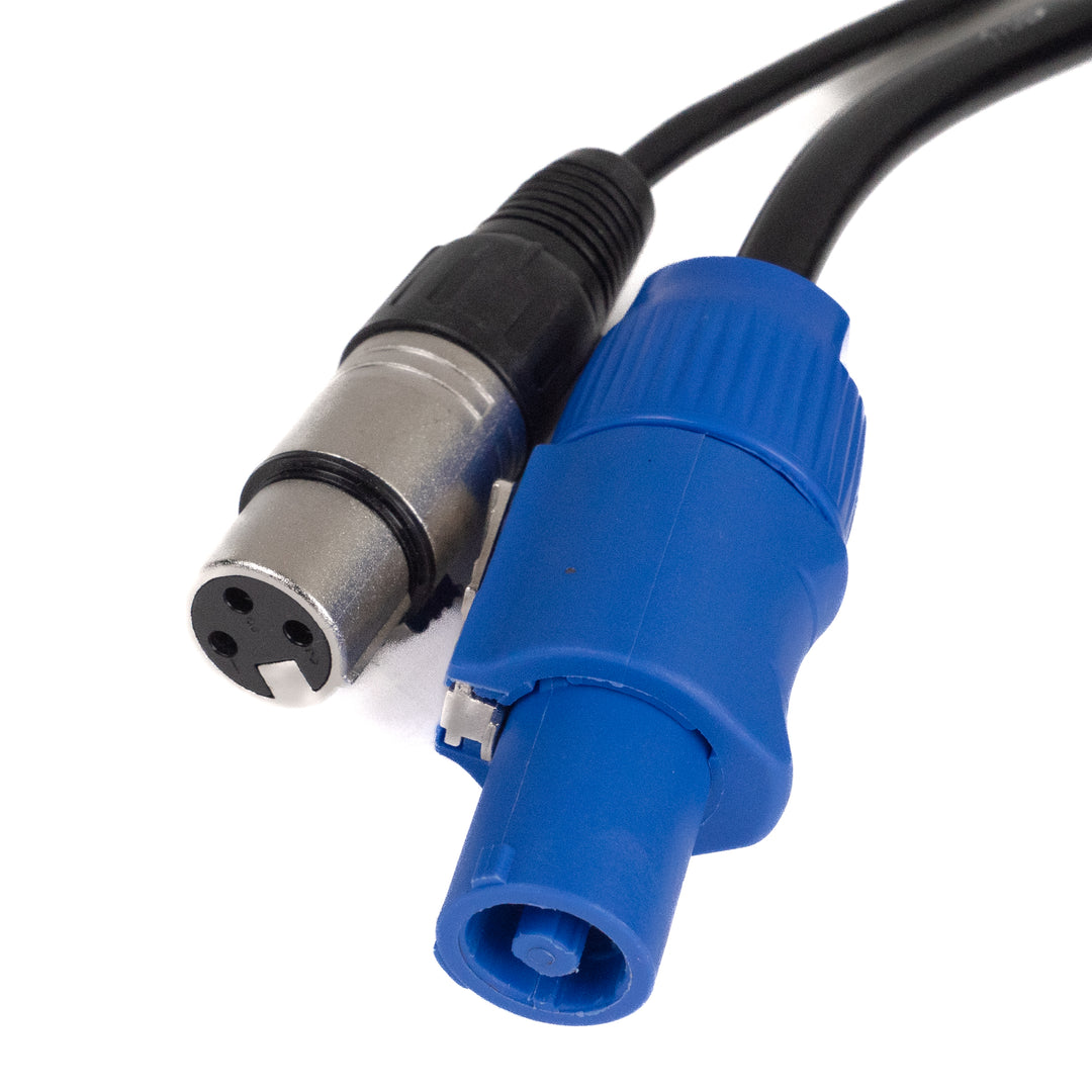 Perfex Powercon & XLR Multikabel (DMX, 3m)