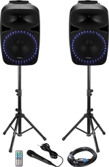 Ibiza Lydsystem m. USB/SD Player og Bluetooth (12")