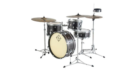 Dixon Little Roomer PODL520BKC shellset, Satin Black Coal Lacquer