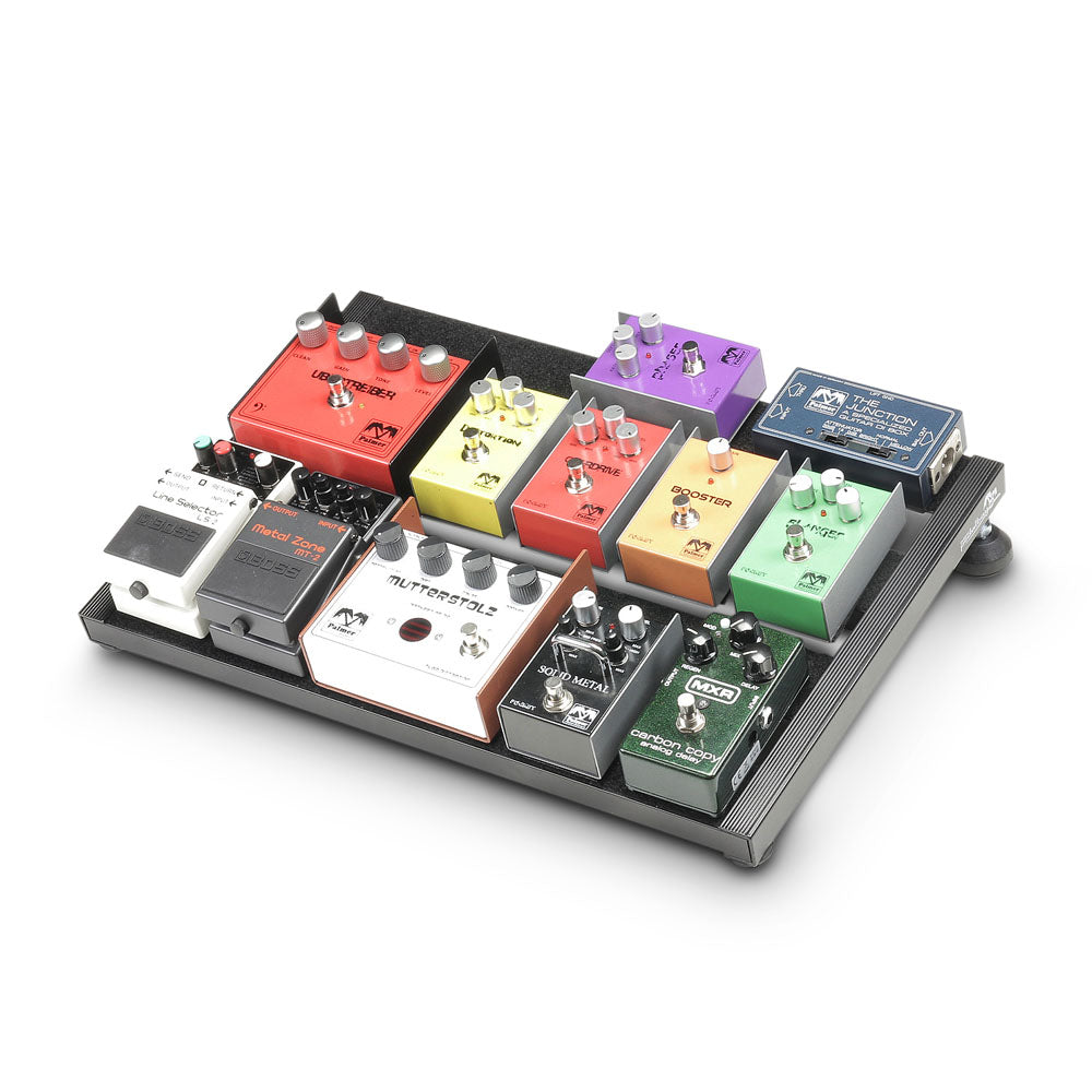 Palmer PEDALBAY® 40 - Letvægts pedalboard med variabel konfiguration med beskyttende softcase, 45 cm