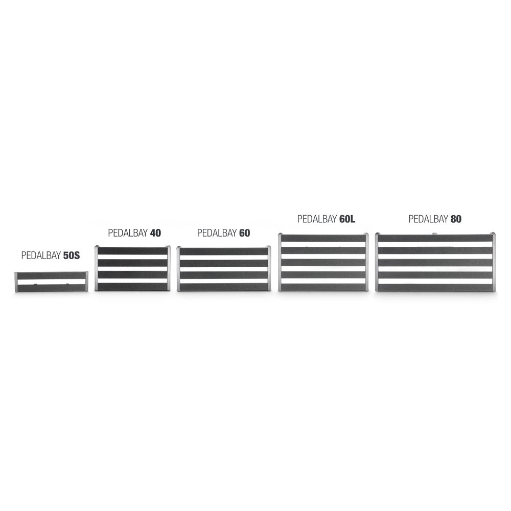 Palmer PEDALBAY® 40 - Letvægts pedalboard med variabel konfiguration med beskyttende softcase, 45 cm