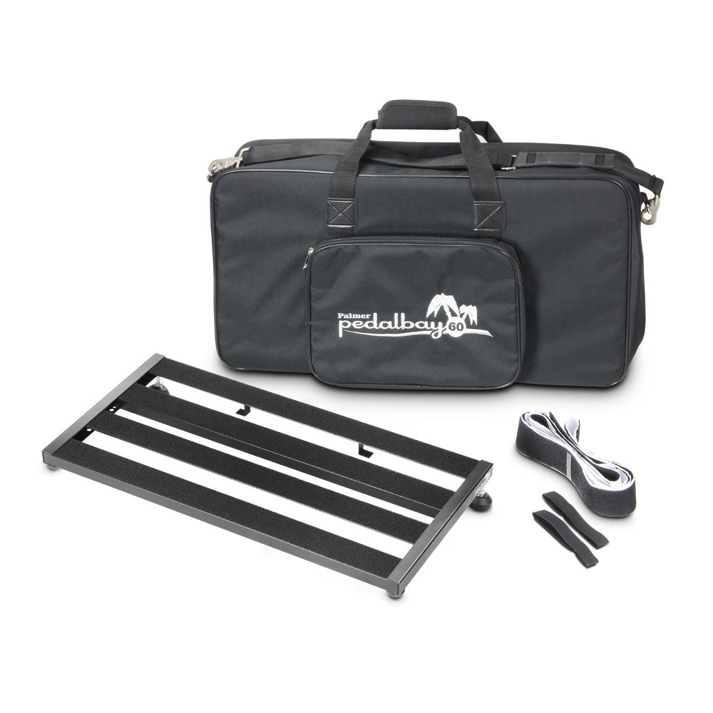 Palmer PEDALBAY® 60 - Letvægts, justerbart pedalboard med beskyttende softcase, 60 cm