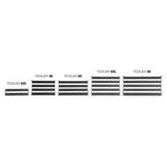 Palmer PEDALBAY® 60 - Letvægts, justerbart pedalboard med beskyttende softcase, 60 cm