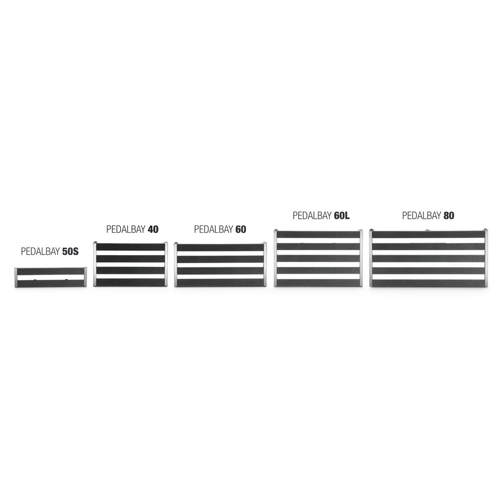 Palmer PEDALBAY® 60 - Letvægts, justerbart pedalboard med beskyttende softcase, 60 cm