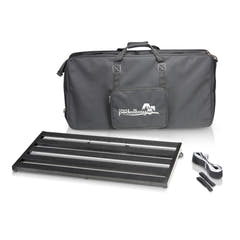 Palmer PEDALBAY® 80 - Letvægts, variabelt pedalboard med beskyttende softcase, 80 cm