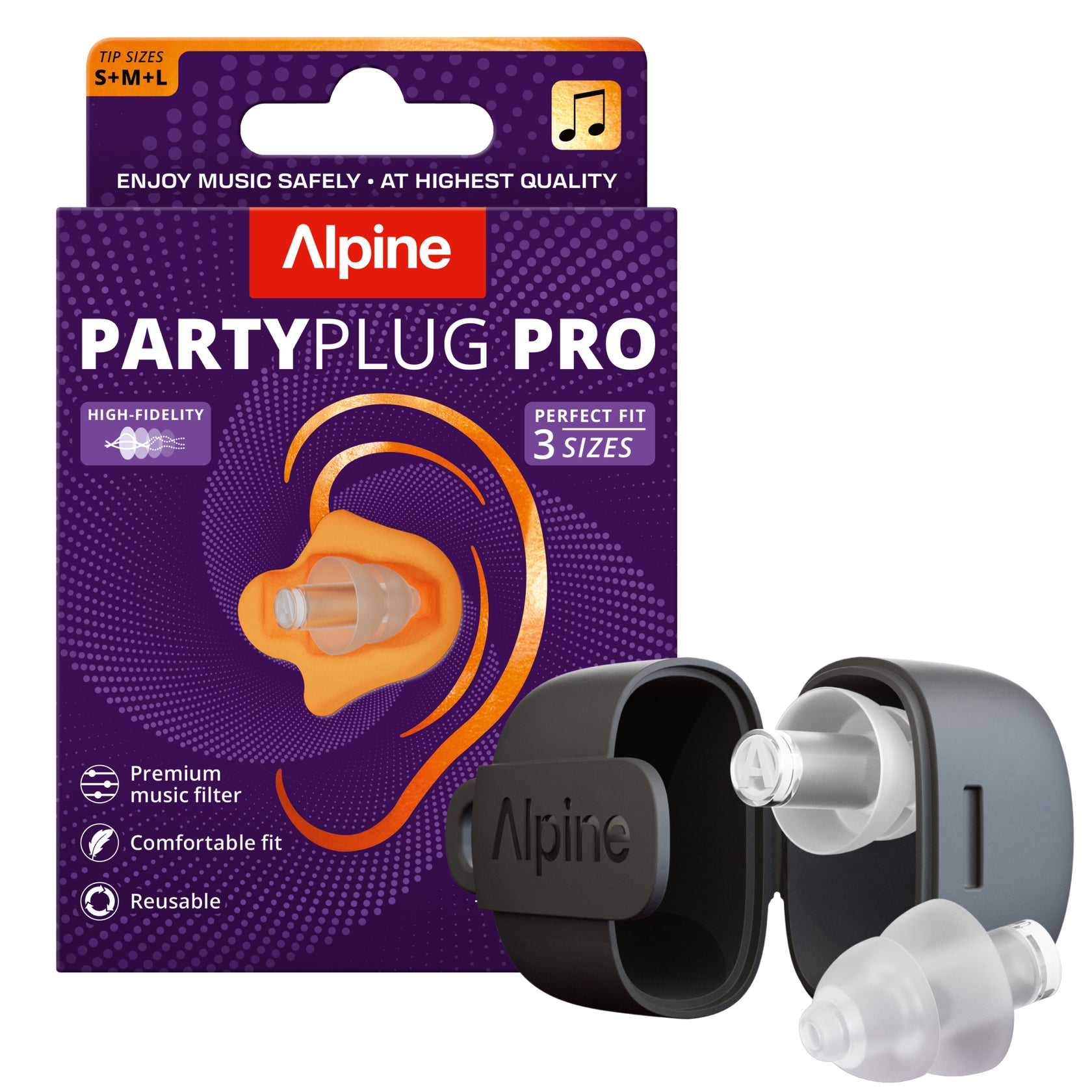 Alpine Partyplug Pro Ørepropper 2025 (Clear)