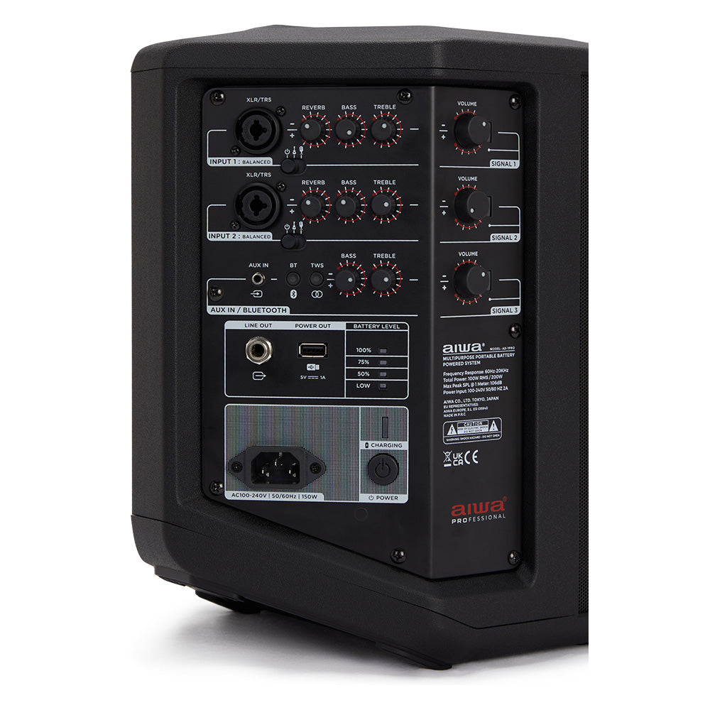 AIWA PROSP-6 Aktiv batteri PA-højttaler – 100W & Bluetooth