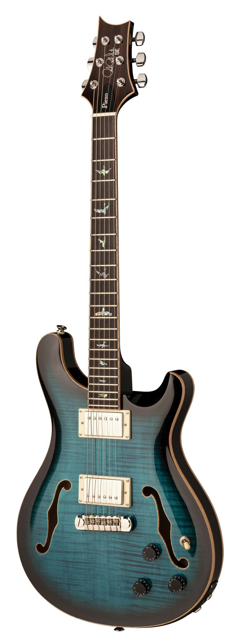 PRS SE Hollowbody II Piezo El-guitar (Blue Burst)
