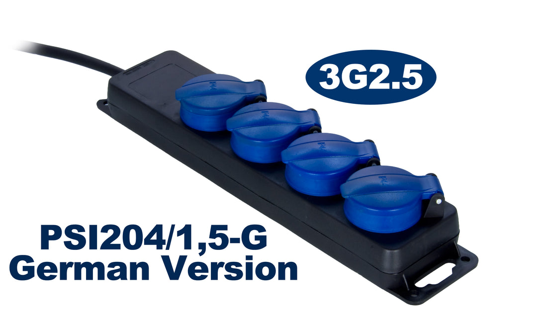 ProCab El skinne med 4 udtag IP44, 1,5 m 2,5 mm² kabel