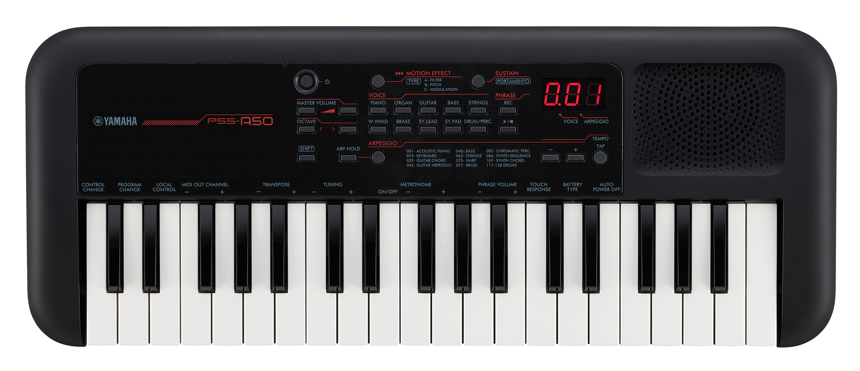 Yamaha PSS-A50 Keyboard (Sort)