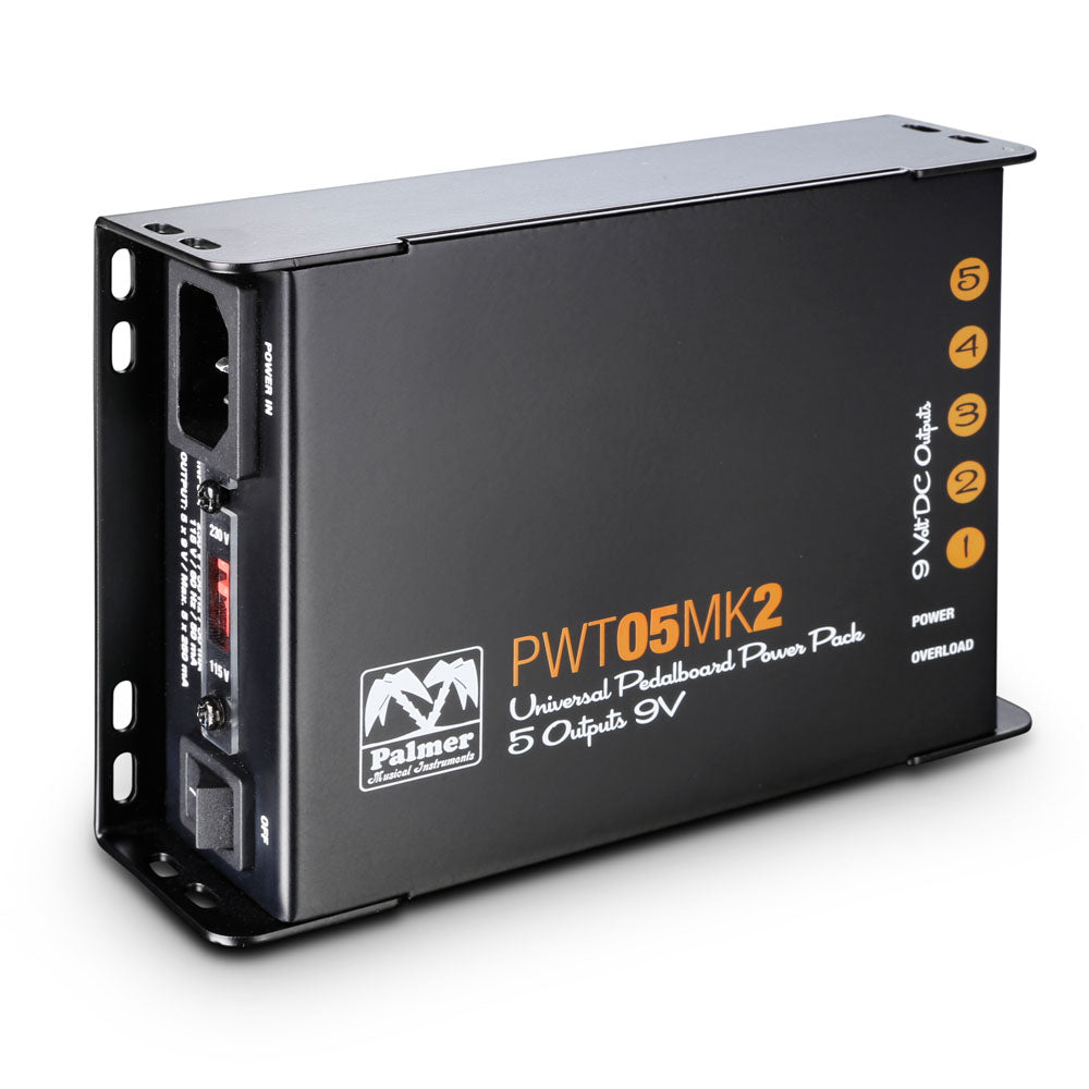 Palmer PWT 05 MK 2 – Universel 9V strømforsyning til pedalboard med 5 udgange