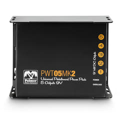 Palmer PWT 05 MK 2 – Universel 9V strømforsyning til pedalboard med 5 udgange