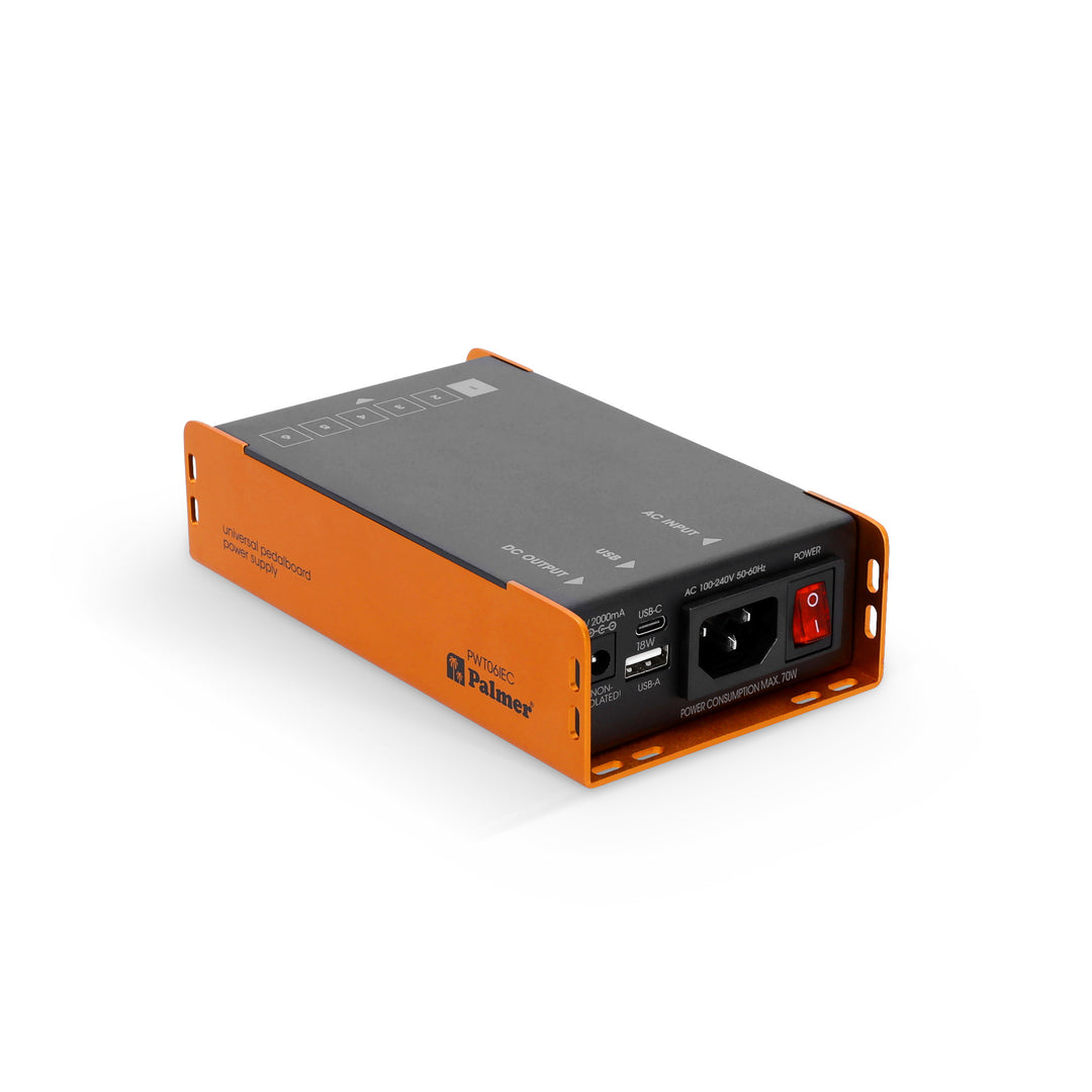 Palmer PWT 06 IEC - Universel strømforsyning til pedalboard med USB