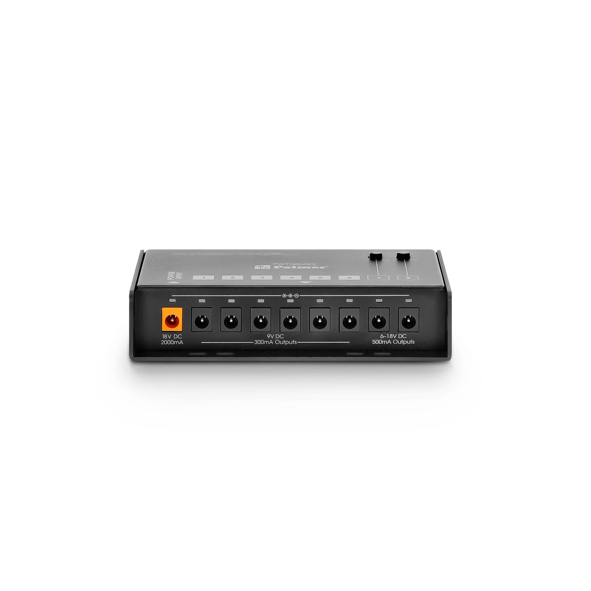 Palmer PWT 08 MK2 - Universel 8-udgangs pedalboard-strømforsyning