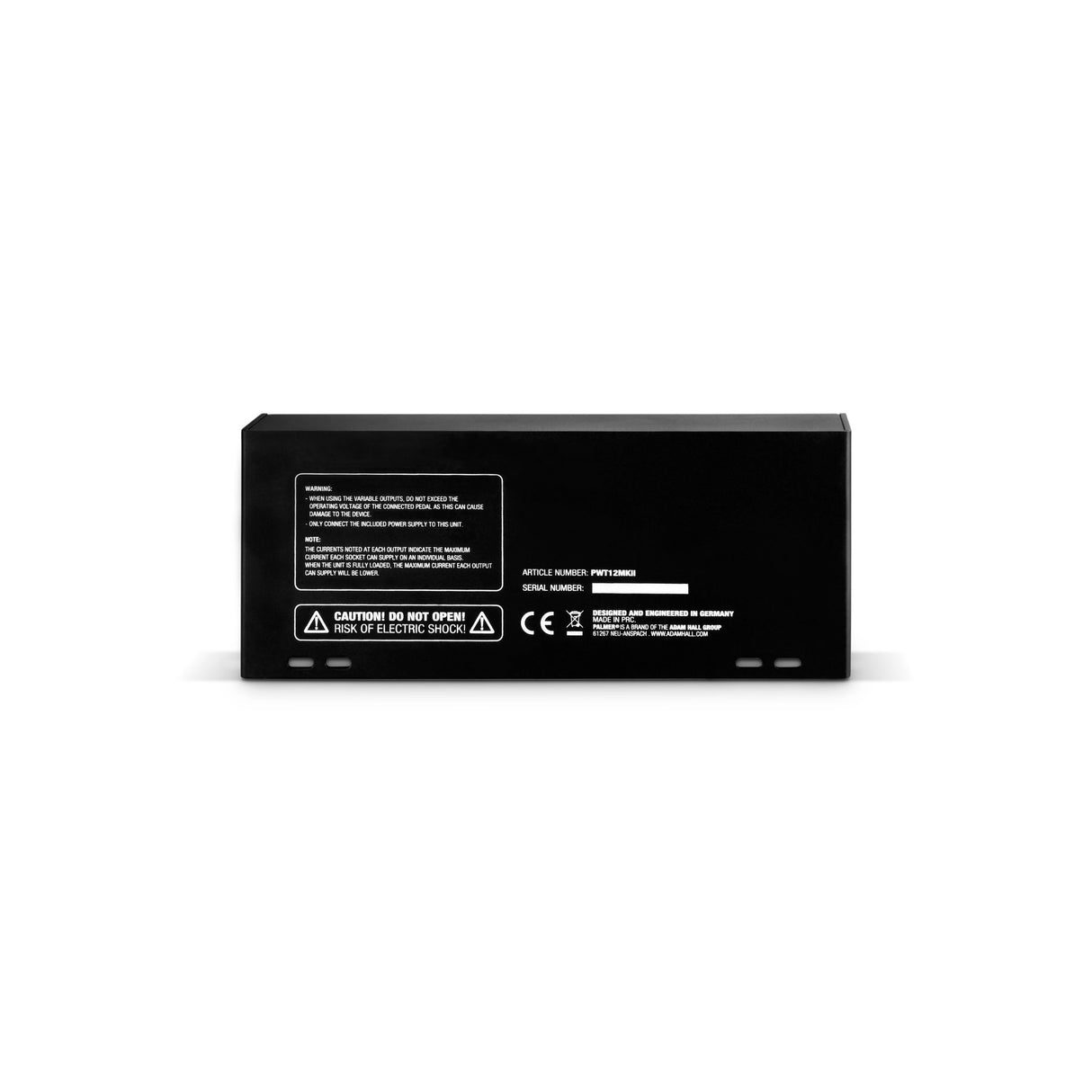 Palmer PWT 12 MK 2 – Universal strømforsyning til pedalboard med 12 udgange