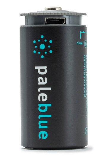 Pale Blue Li-Ion Rechargeable C Battery 2 pack of C Cell with 2x1 USB-C cable
