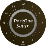 ParkOne Solar Parkeringsur, Sort