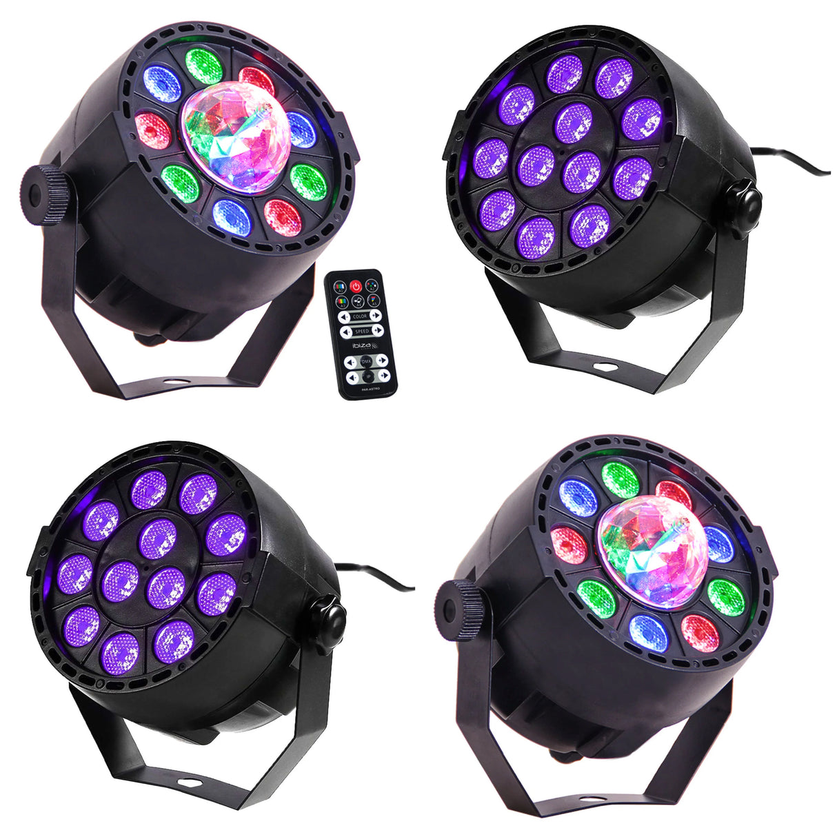 Partypack UV LED + Diskolys